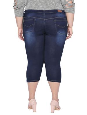 mid rise stone wash plus capri - 16612123 - Standard Image - 3