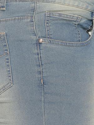 mid rise stone wash plus capri - 16612127 - Standard Image - 5