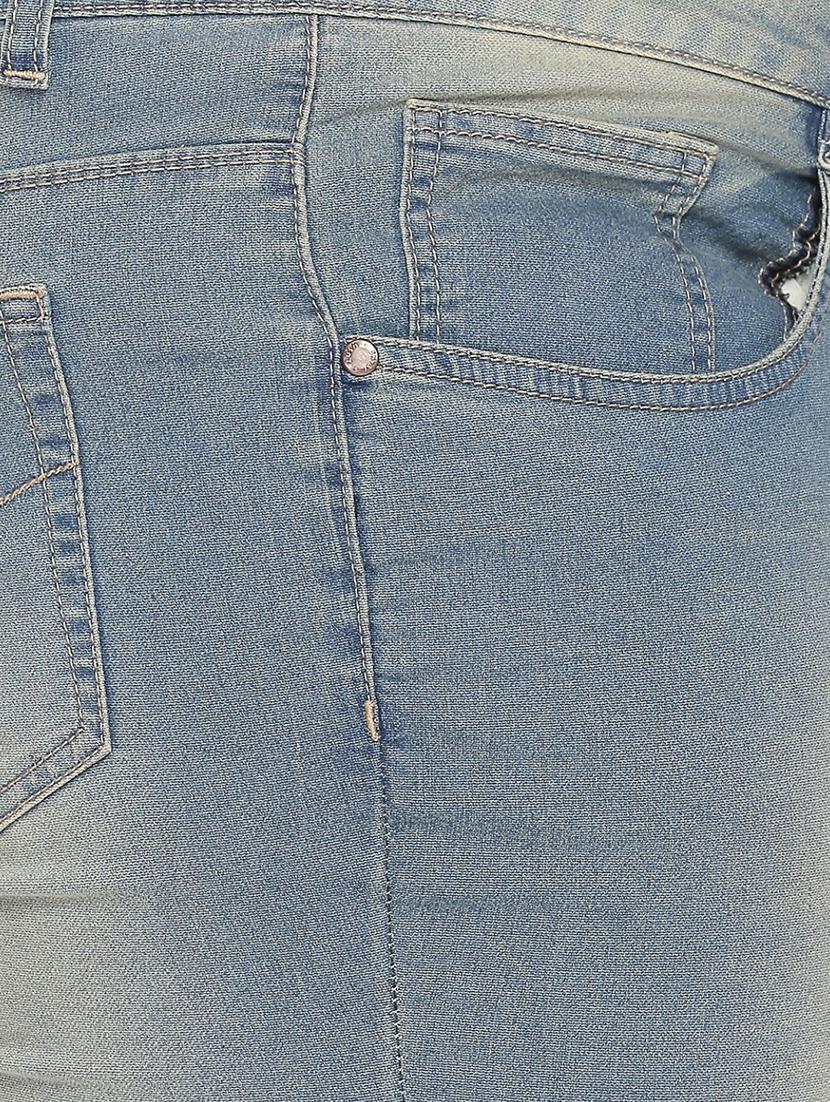 mid rise stone wash plus capri - 16612127 - Zoom Image - 5