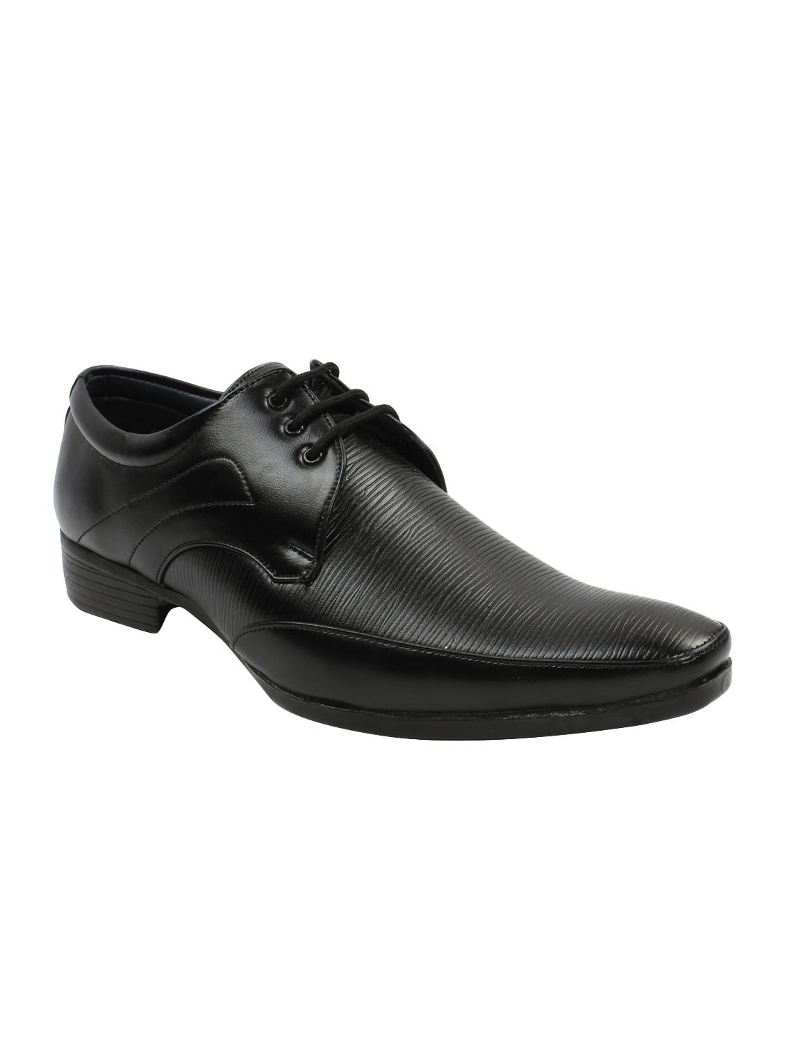 black letaher lace-up derbys - 16612253 - Zoom Image - 1