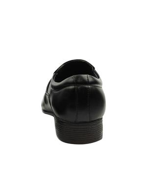 black leather slip ons - 16612254 - Standard Image - 3