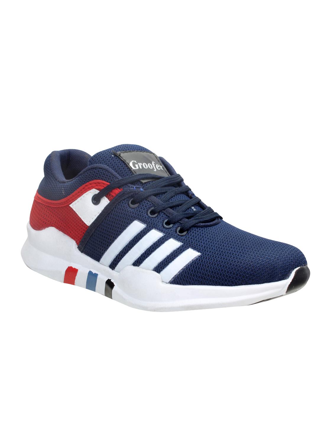 blue mesh lace up sport shoes - 16612260 - Zoom Image - 1