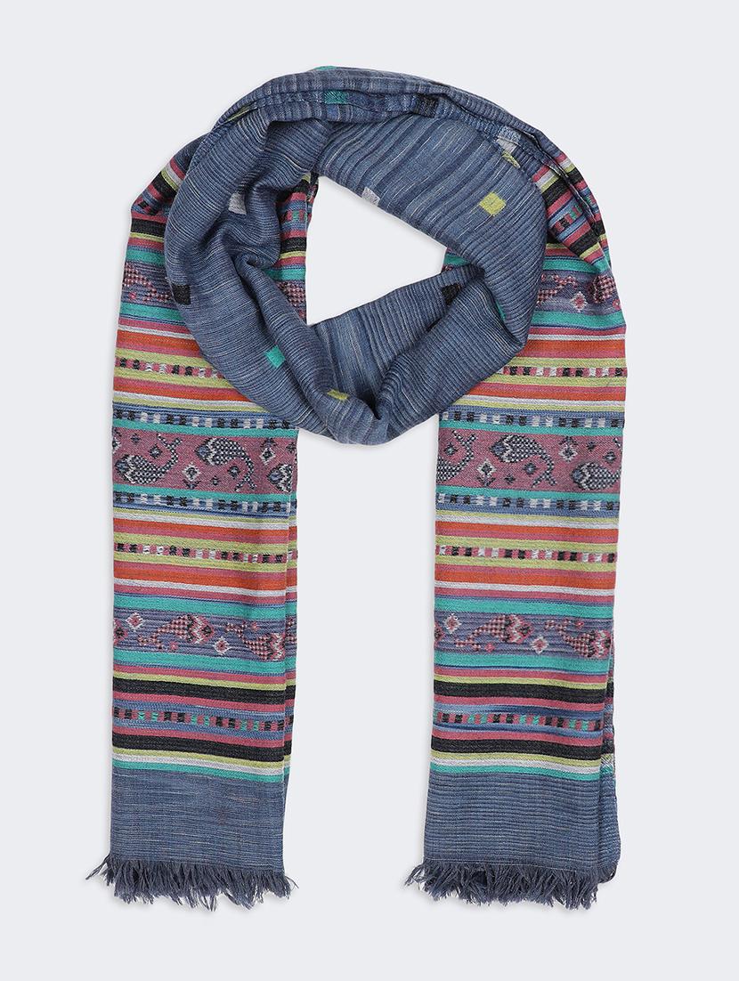 printed woolen stole - 16612267 - Zoom Image - 3