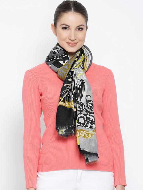 printed wool stole - 16612270 - Standard Image - 1