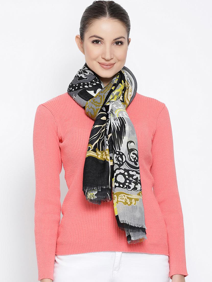 printed wool stole - 16612270 - Zoom Image - 1