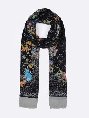 floral printed stole - 16612274 - Standard Image - 3