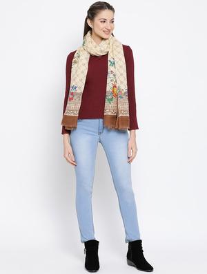 floral printed stole - 16612287 - Standard Image - 2