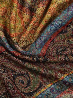 printed woolen shawl - 16612292 - Standard Image - 3