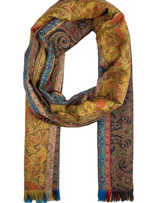 printed woolen shawl - 16612292 - Standard Image - 4