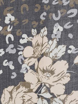frayed hem floral stole - 16612320 - Standard Image - 5
