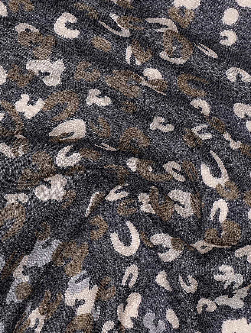 frayed hem floral stole - 16612320 - Zoom Image - 4