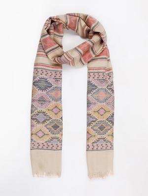 frayed hem abstract stole - 16612334 - Standard Image - 3