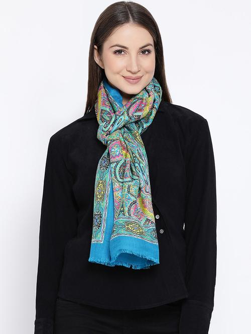 frayed hem abstract stole - 16612350 - Standard Image - 1