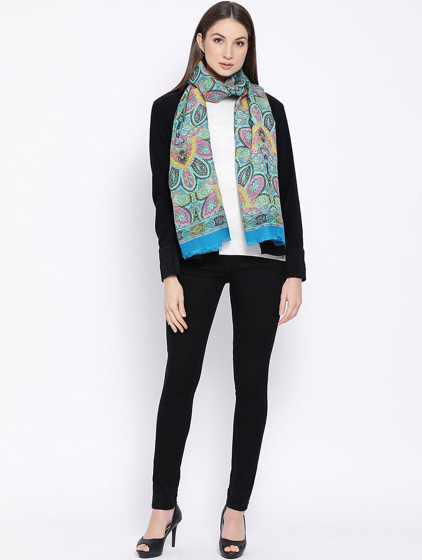 frayed hem abstract stole - 16612350 - Zoom Image - 2