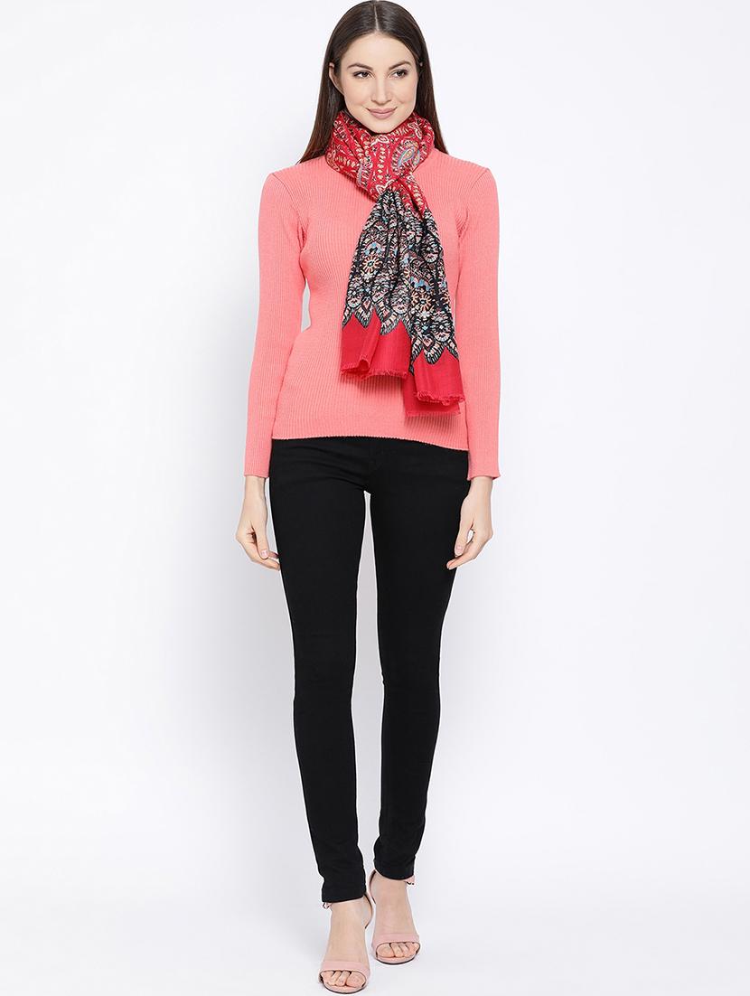 frayed hem paisley stole - 16612354 - Zoom Image - 2
