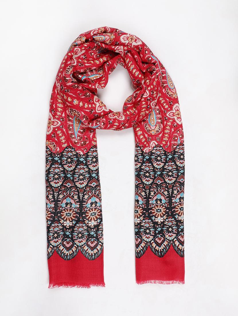 frayed hem paisley stole - 16612354 - Zoom Image - 3