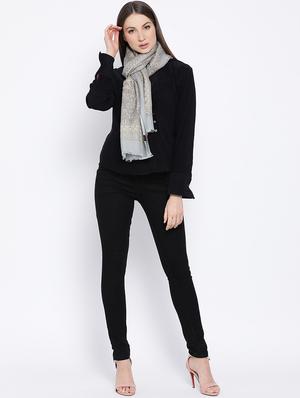 frayed hem abstract stole - 16612357 - Standard Image - 2