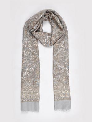 frayed hem abstract stole - 16612357 - Standard Image - 3