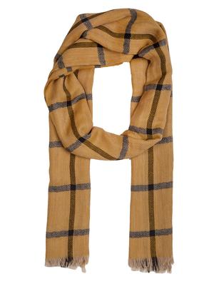 frayed hem checkered stole - 16612361 - Standard Image - 3