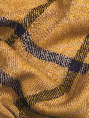 frayed hem checkered stole - 16612361 - Standard Image - 4