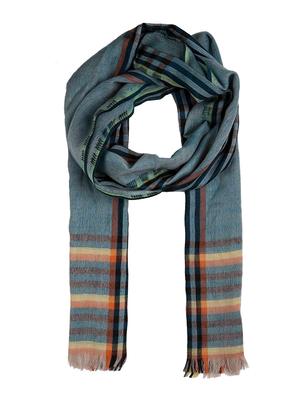 frayed hem checkered stole - 16612362 - Standard Image - 3