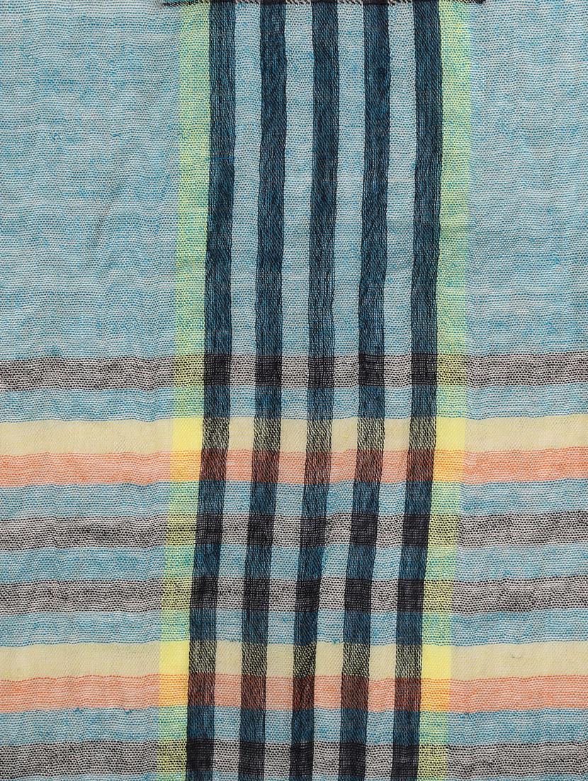 frayed hem checkered stole - 16612362 - Zoom Image - 5