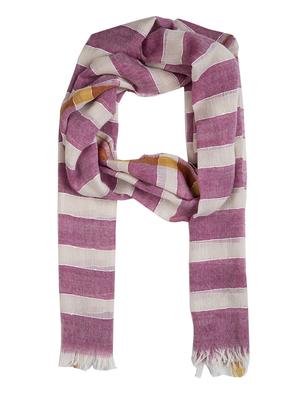 frayed hem striped stole - 16612363 - Standard Image - 3