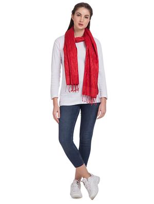 frayed hem jacquard stole - 16612368 - Standard Image - 2