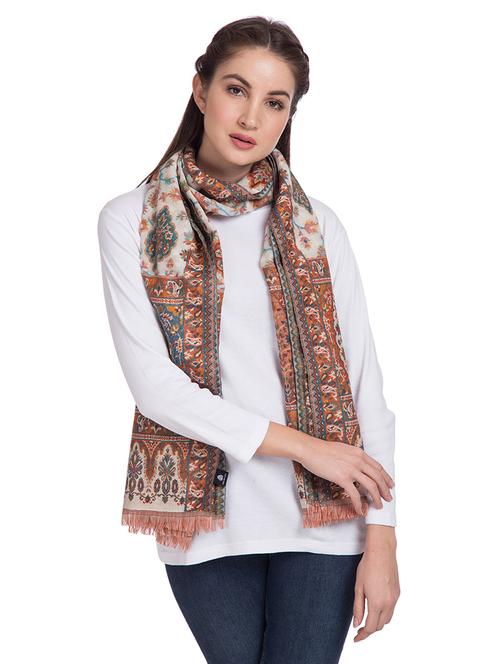 frayed hem paisley stole - 16612372 - Standard Image - 1