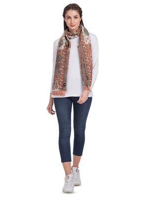 frayed hem paisley stole - 16612372 - Standard Image - 2