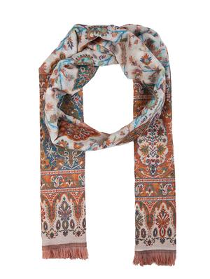frayed hem paisley stole - 16612372 - Standard Image - 3