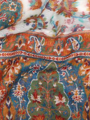 frayed hem paisley stole - 16612372 - Standard Image - 4