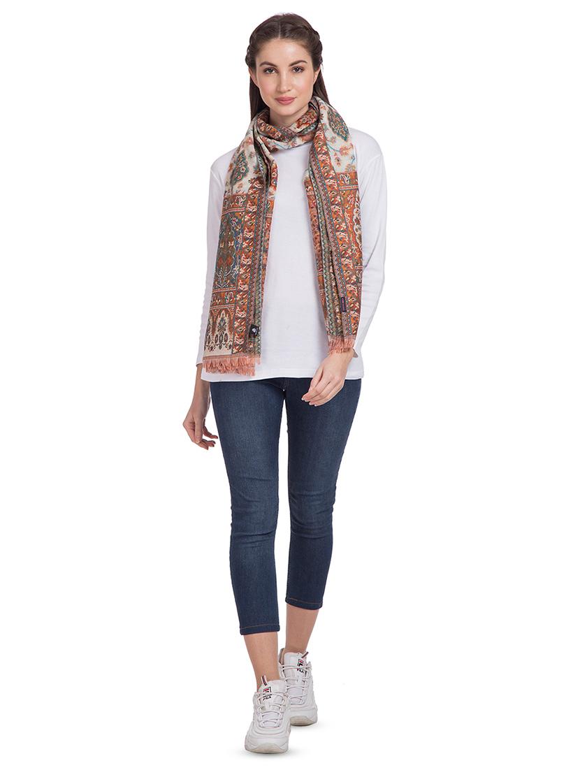 frayed hem paisley stole - 16612372 - Zoom Image - 2