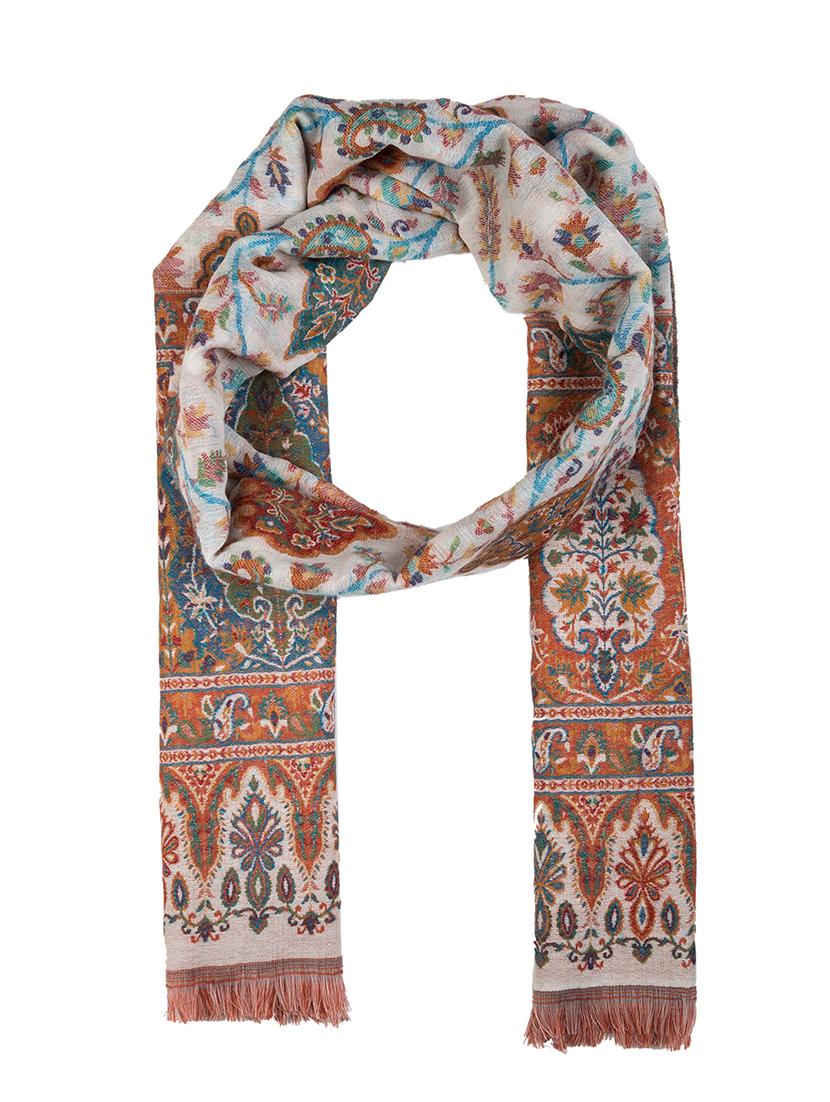 frayed hem paisley stole - 16612372 - Zoom Image - 3