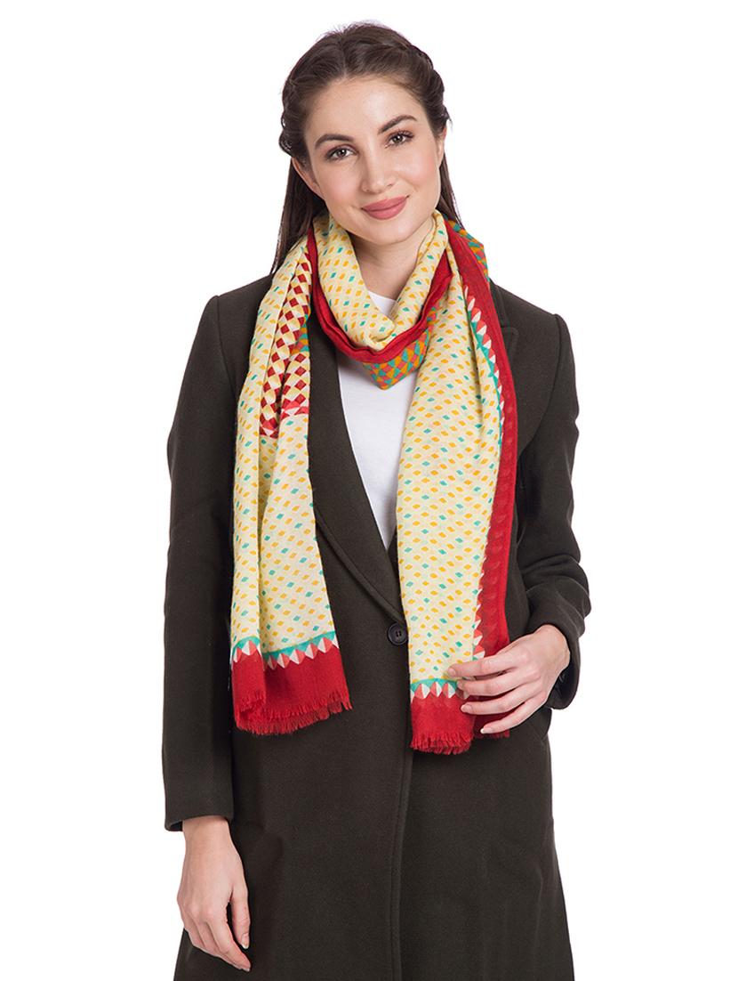 frayed hem abstract stole - 16612381 - Zoom Image - 1