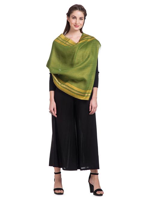 frayed hem striped stole - 16612386 - Standard Image - 1
