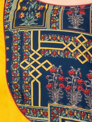 printed yoke straight kurta - 16612629 - Standard Image - 4
