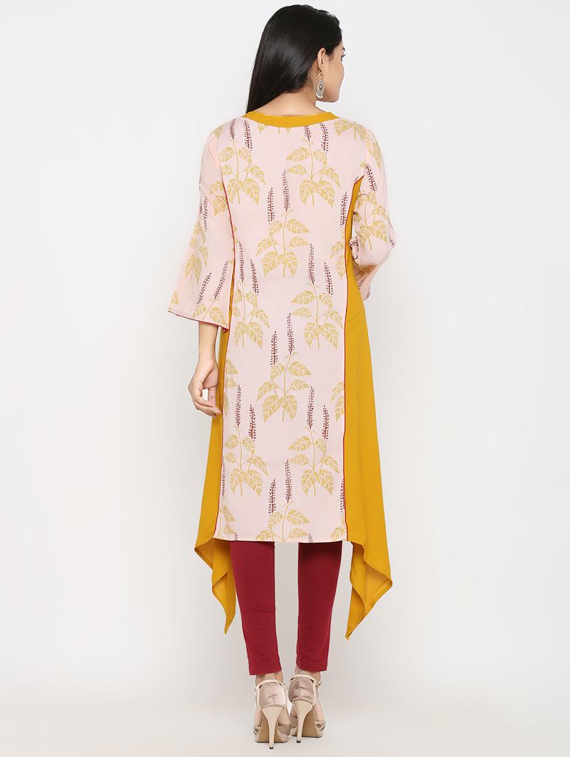 printed asymmetric kurta - 16613641 - Zoom Image - 3