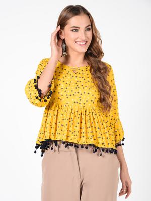 printed a-line kurti - 16613681 - Standard Image - 2