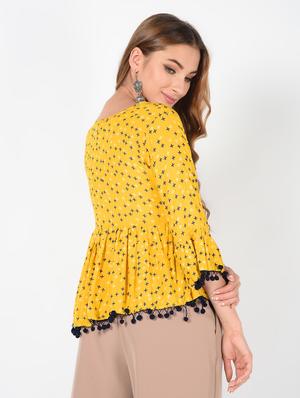 printed a-line kurti - 16613681 - Standard Image - 4