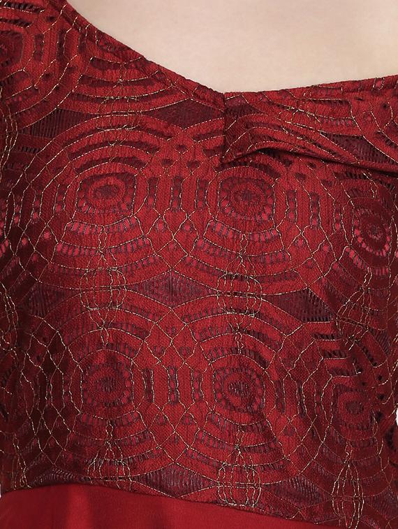 single off shoulder skater dress - 16613809 - Zoom Image - 4