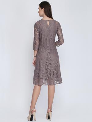 floral laced skater dress - 16613814 - Standard Image - 3
