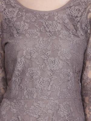 floral laced skater dress - 16613814 - Standard Image - 4