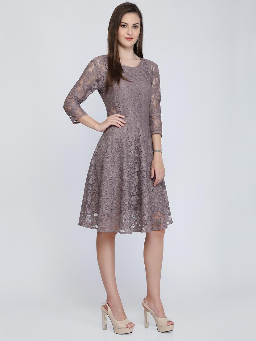 floral laced skater dress - 16613814 - Zoom Image - 2