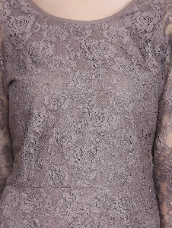 floral laced skater dress - 16613814 - Zoom Image - 4