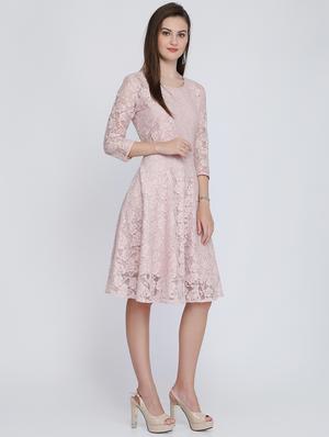 floral laced skater dress - 16613815 - Standard Image - 2