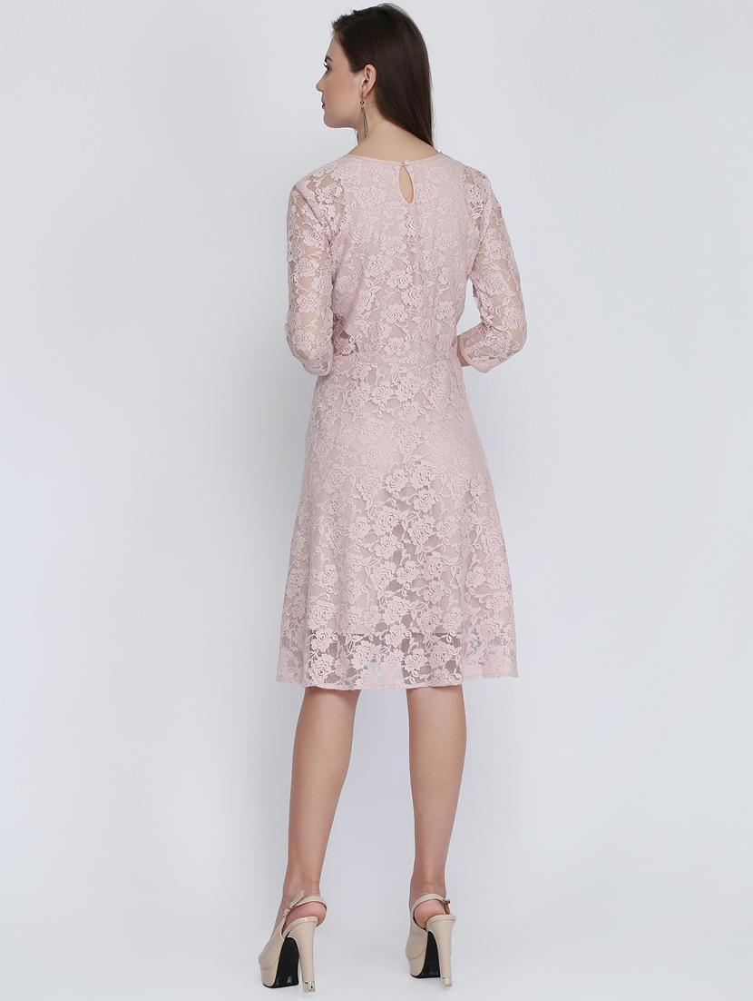 floral laced skater dress - 16613815 - Zoom Image - 3