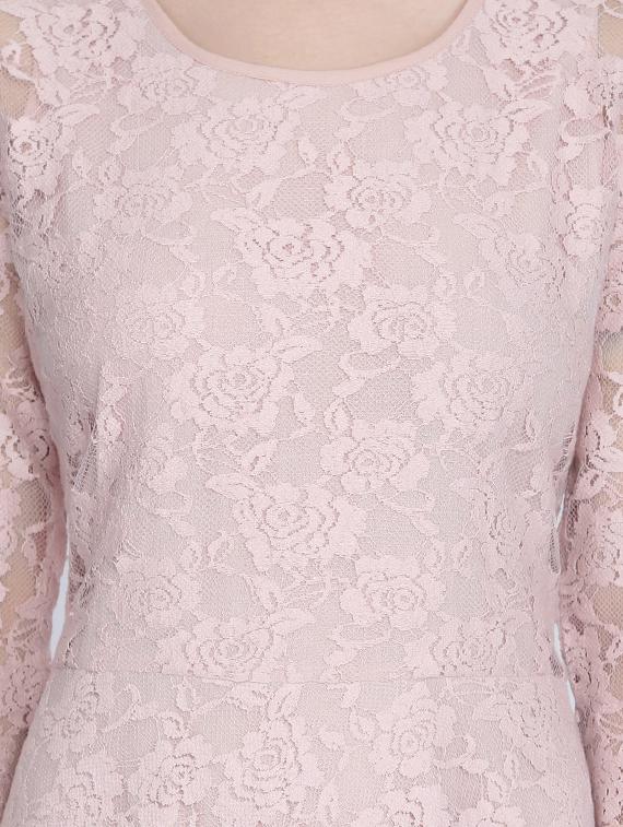 floral laced skater dress - 16613815 - Zoom Image - 4