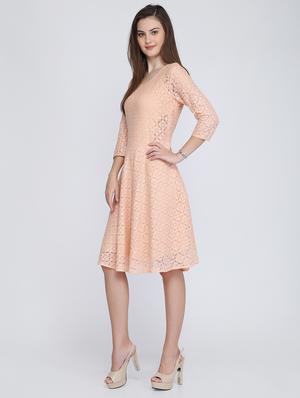 floral laced skater dress - 16613816 - Standard Image - 2