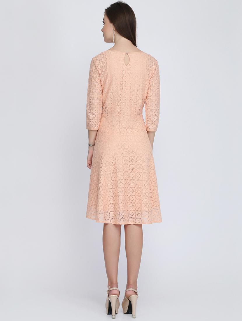 floral laced skater dress - 16613816 - Zoom Image - 3
